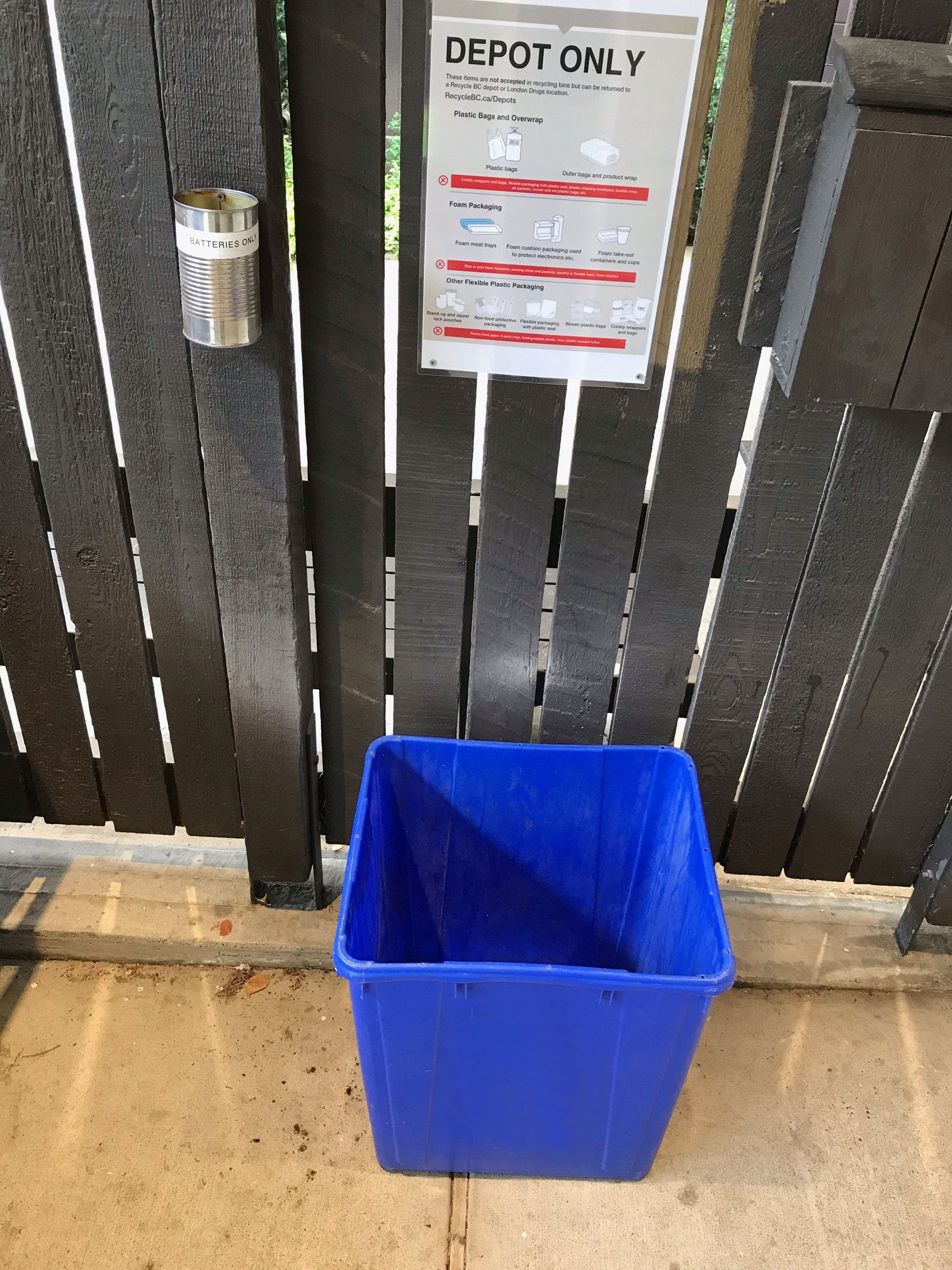 Depot Only Recycling