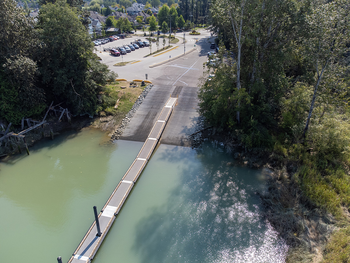 Ferry Road Boat Launch Drone Shot