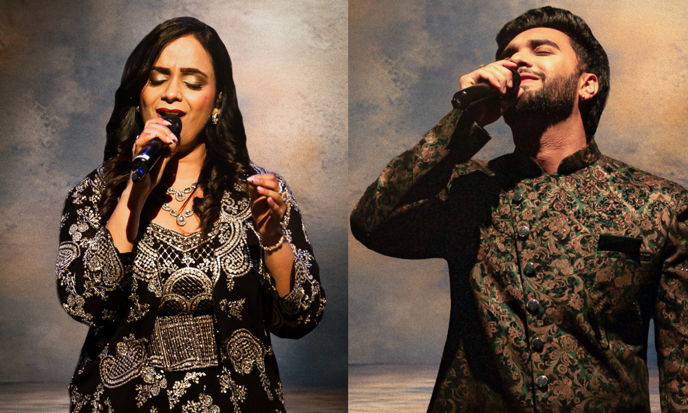 Divya Sharma and Gurmukh Singh singing