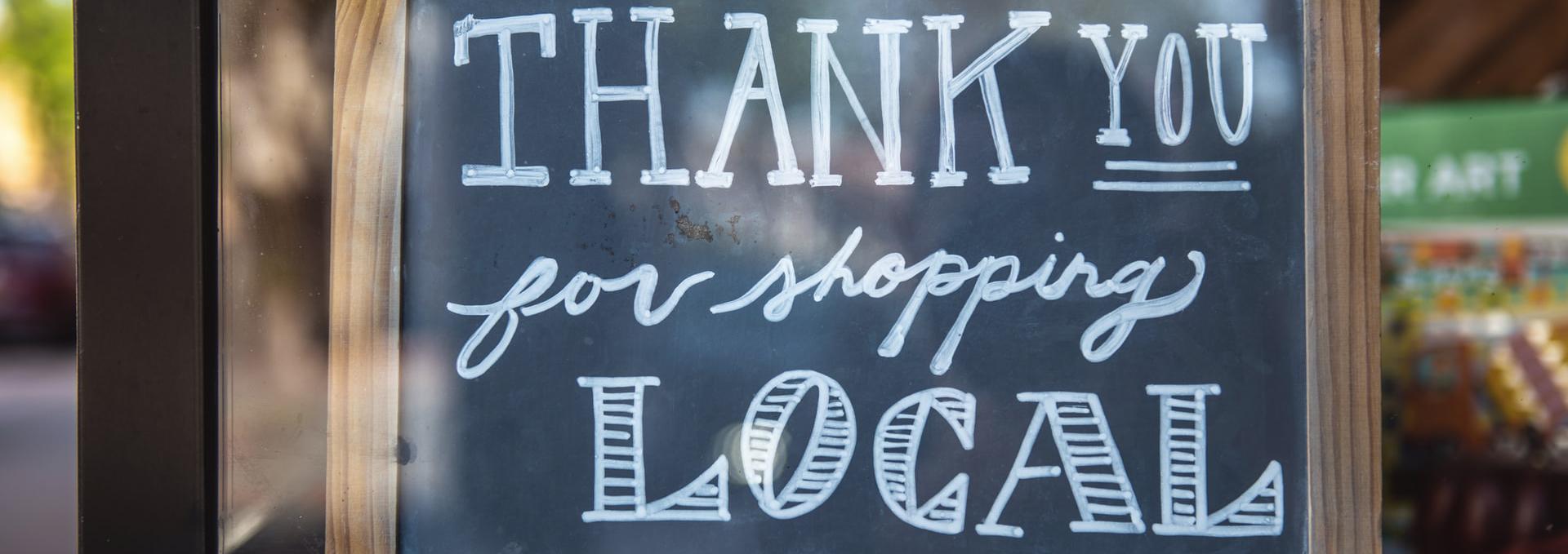 Thank you for shopping local