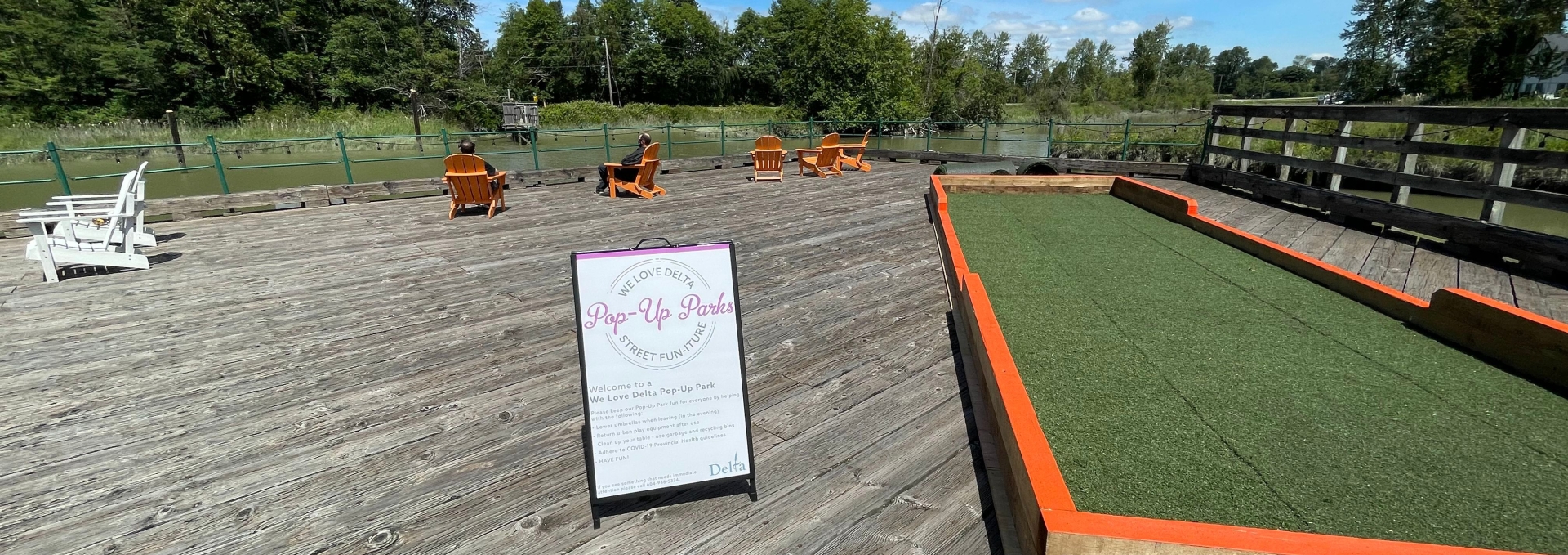 Pop Up Park at Ladner Wharf