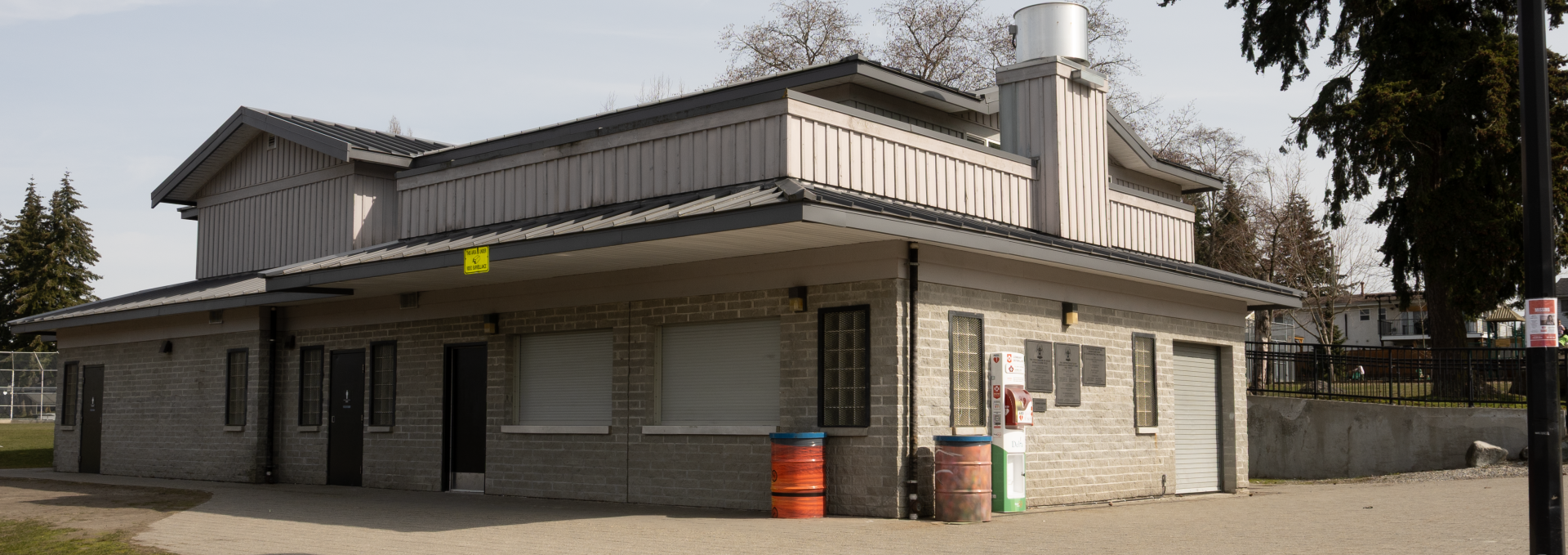 AED station at North Delta Community Park. 