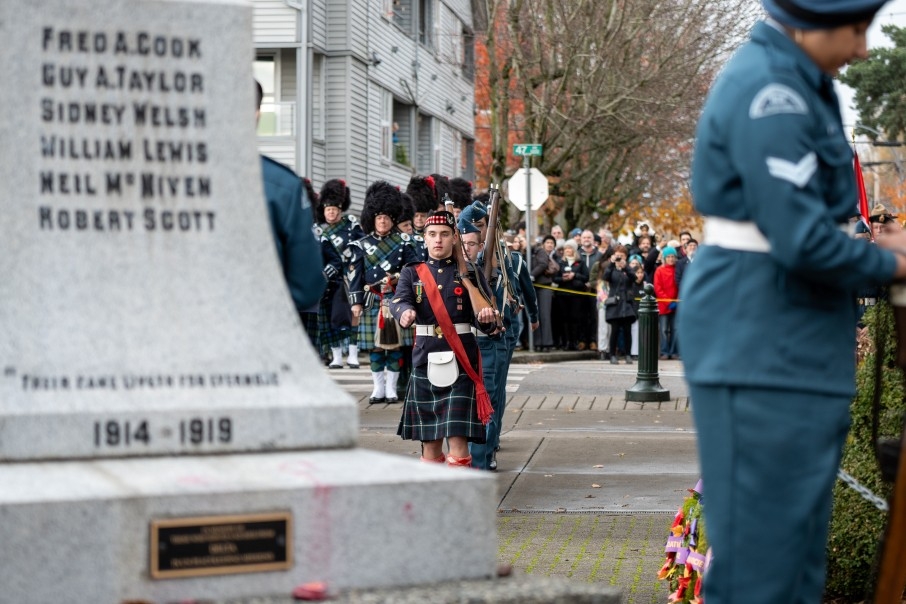 Legion Parade to Ladner Cenotaph