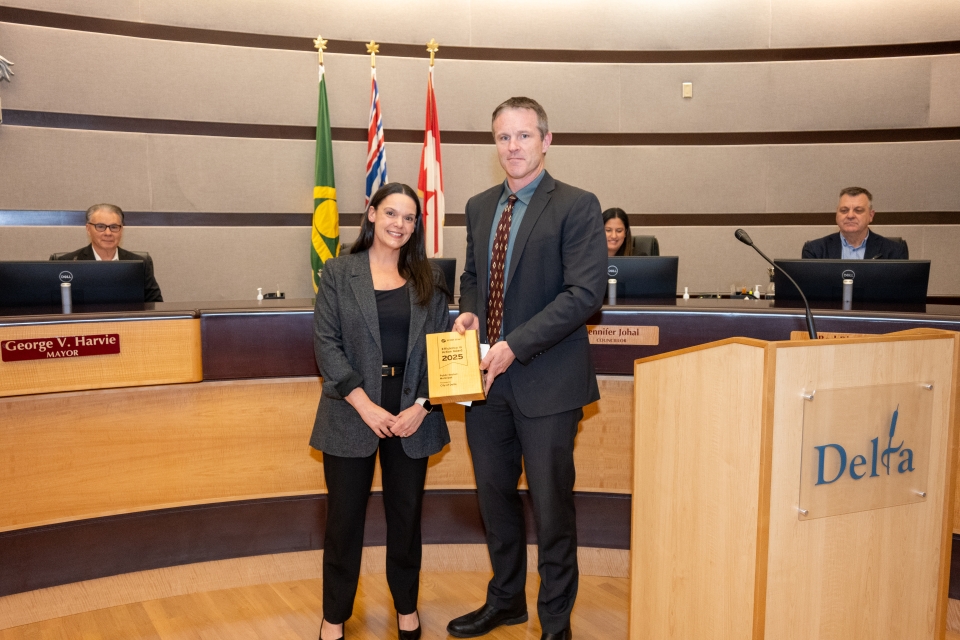 Photo of Award Presentation from FortisBC