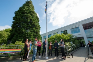 PHOTO: Flag raising