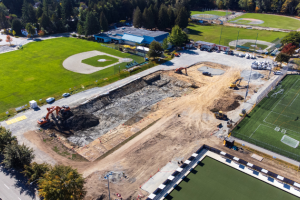 Aerial photo of Winskill construction site