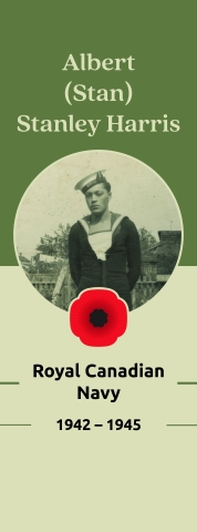 Veteran Street Banner for Albert Stanley Harrris