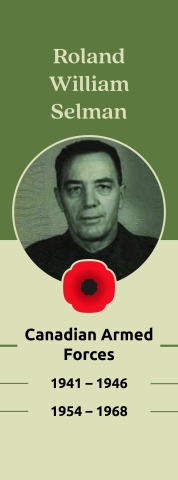 Veteran Street Banners Roland William Selman