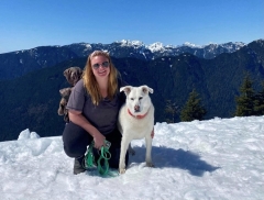 Erin & her dog Casey