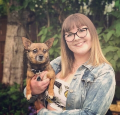 Melanie & her dog Sid