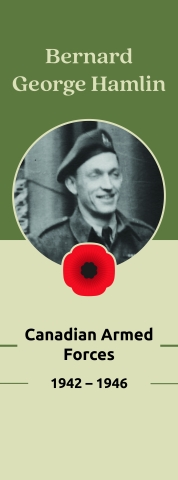 Veteran Street Banners Bernard George Hamlin