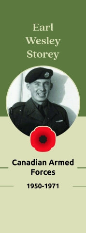 Veteran Street Banners Earl Wesley Storey