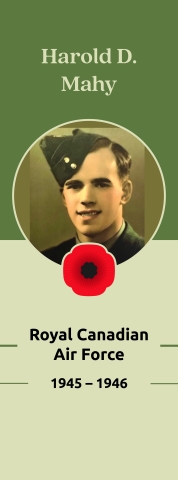 Veteran Street Banners Harold D. Mahy