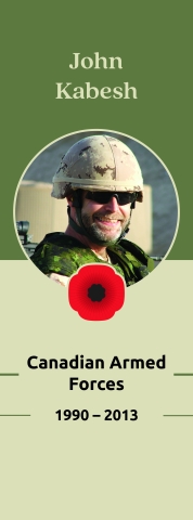 Veteran Street Banners John Kabesh